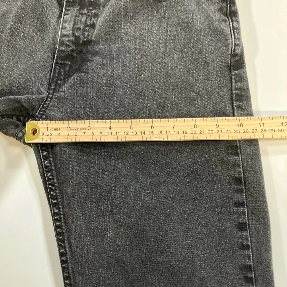 Levi's 514 Jeans Mens 32x32 Black Straight Fit Stretch Denim 30x29.5 Actual